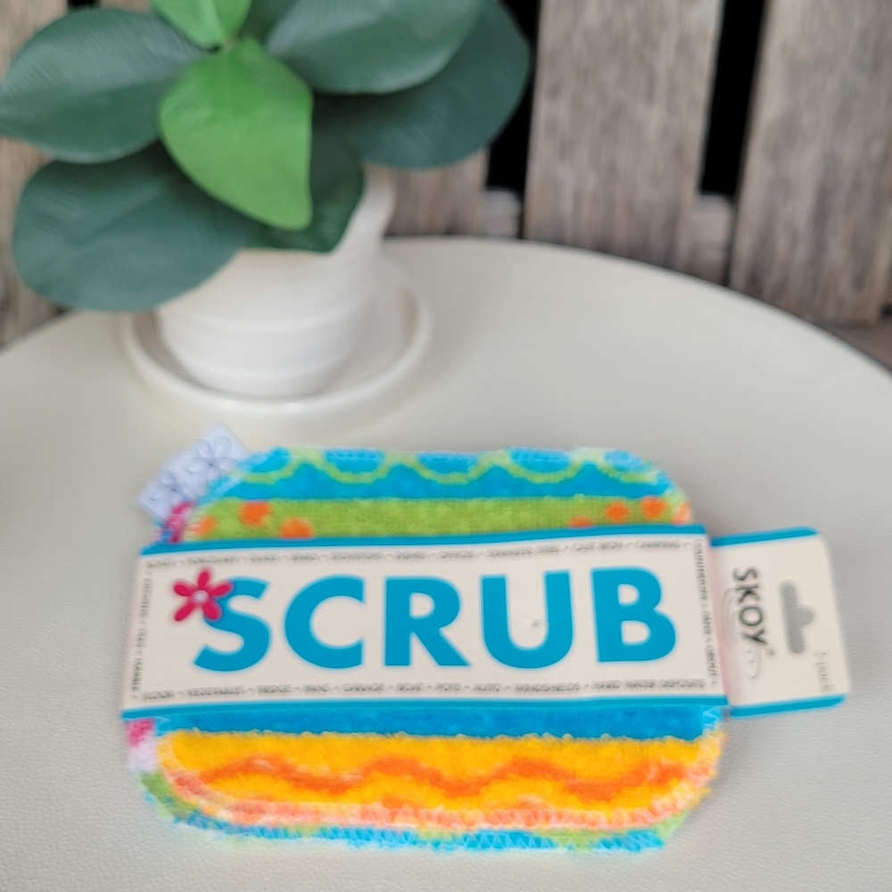 Skoy Vibrant Scrub Sponge Set of 2 - Picture 4 of 6